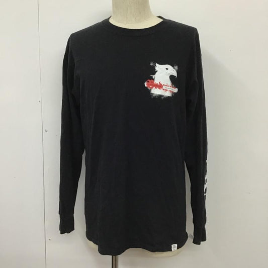 ベドウィン アンド ザ ハートブレイカーズ BEDWIN & THE HEARTBREAKERS Tシャツ 長袖 ロンT スリーブロゴ 3 プリント 黒 / ブラック /  メンズ USED 古着 中古 10101747