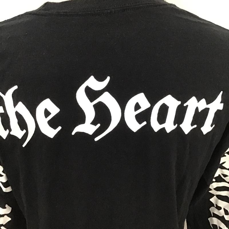 ベドウィン アンド ザ ハートブレイカーズ BEDWIN & THE HEARTBREAKERS Tシャツ 長袖 ロンT スリーブロゴ 3 プリント 黒 / ブラック /  メンズ USED 古着 中古 10101747