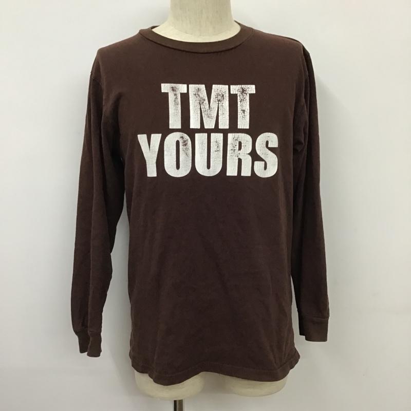 ティーエムティー TMT Tシャツ 長袖 RETROSPECT Big holiday BIG3 ロンT M ロゴ、文字 茶 / ブラウン /  メンズ USED 古着 中古 10101749