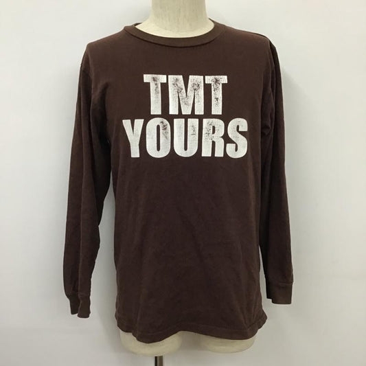 ティーエムティー TMT Tシャツ 長袖 RETROSPECT Big holiday BIG3 ロンT M ロゴ、文字 茶 / ブラウン /  メンズ USED 古着 中古 10101749