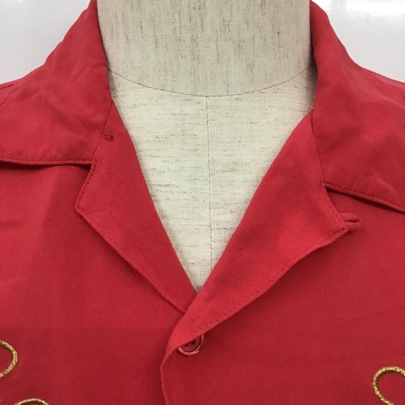 シュプリーム Supreme シャツ、ブラウス 半袖 Dragon Rayon Shirt 18AW オープンカラーシャツ M 刺繍 赤 / レッド /  メンズ USED 古着 中古 10101753