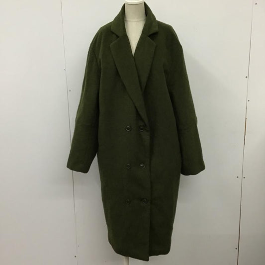 エモダ EMODA コート コート一般 041650000401 モッサマキシCO FREE 無地 カーキ / カーキ /  レディース USED 古着 中古 10101764