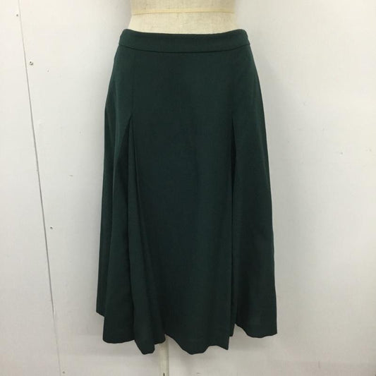 ナチュラルビューティーベーシック NATURAL BEAUTY BASIC スカート ひざ丈スカート L 無地 緑 / グリーン /  レディース USED 古着 中古 10101774
