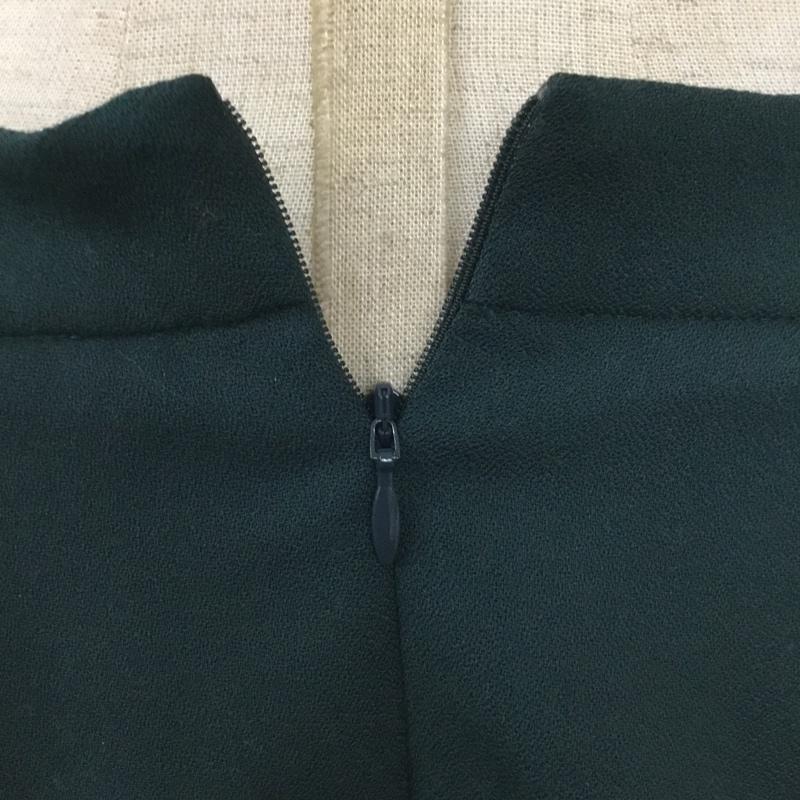 ナチュラルビューティーベーシック NATURAL BEAUTY BASIC スカート ひざ丈スカート L 無地 緑 / グリーン /  レディース USED 古着 中古 10101774