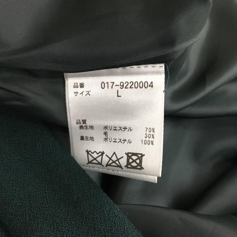ナチュラルビューティーベーシック NATURAL BEAUTY BASIC スカート ひざ丈スカート L 無地 緑 / グリーン /  レディース USED 古着 中古 10101774