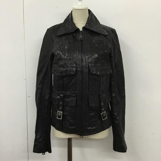 スライ SLY ジャケット、上着 レザージャケット 2 無地 黒 / ブラック /  レディース USED 古着 中古 10101778