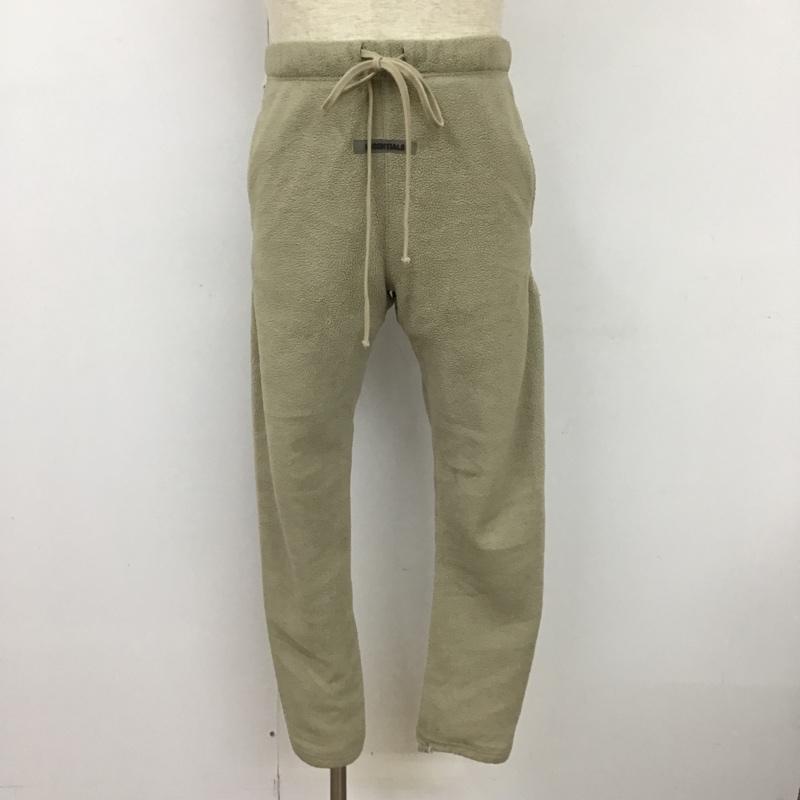 エッセンシャルズ ESSENTIALS ボトムス ボトムス フリースパンツ カジュアルパンツ スリムパンツ ストレッチパンツ S 無地 ベージュ / ベージュ /  メンズ USED 古着 中古 10101790