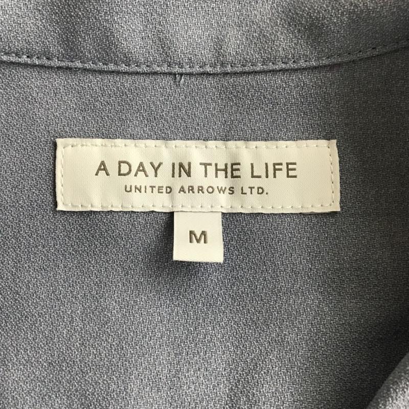 アデイインザライフ ユナイテッドアローズ A day in the life UNITED ARROWS シャツ、ブラウス 半袖 半袖シャツ カラーシャツ カジュアルシャツ M 無地 水色 / ライトブルー /  メンズ USED 古着 中古 10101798