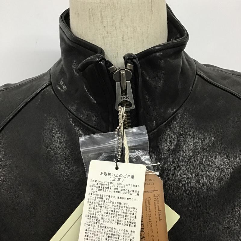 アヴィレックス AVIREX ジャケット、上着 ジャンパー、ブルゾン 6171065 レザージャケット ブルゾン ライダース アウター レザー XXL 無地 黒 / ブラック /  メンズ USED 古着 中古 10101807