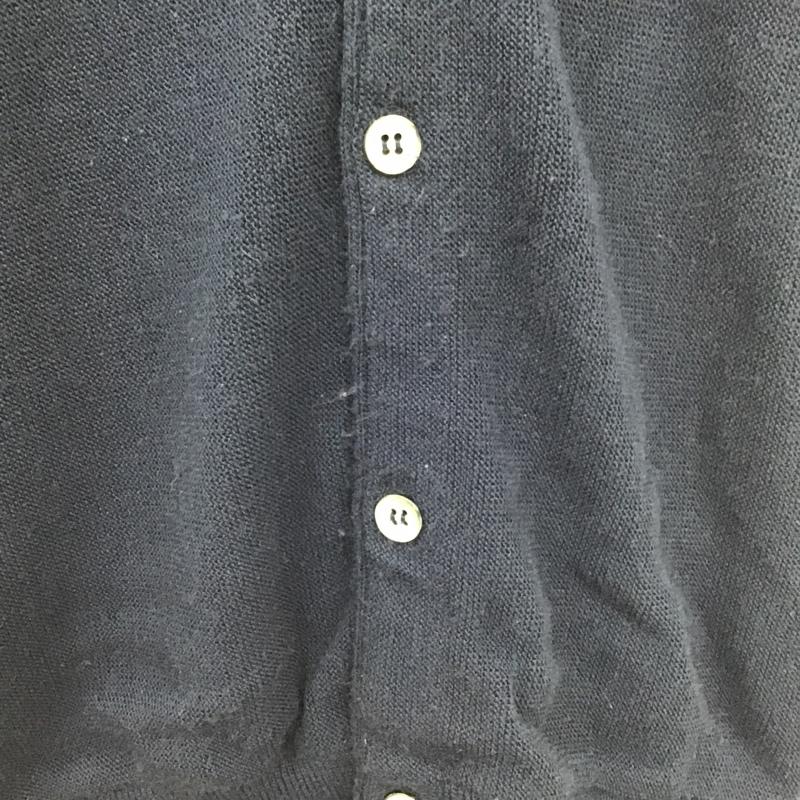 アイゾッド IZOD カーディガン 長袖 長袖ニットカーディガン リブニットカーディガン 前ボタン 80s USA製 古着 XL ロゴ、文字 紺 / ネイビー /  メンズ USED 古着 中古 10101809