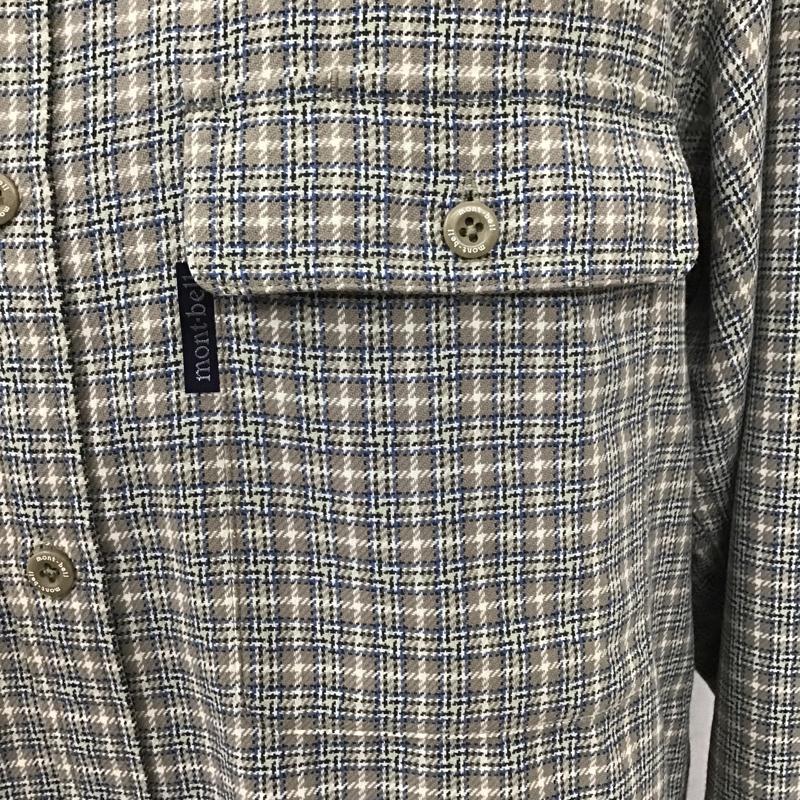 モンベル mont-bell シャツ、ブラウス 長袖 1104286 WIC.O.D.シャツ 長袖シャツ チェックシャツ カラーシャツ M チェック マルチカラー / マルチカラー /  メンズ USED 古着 中古 10101815