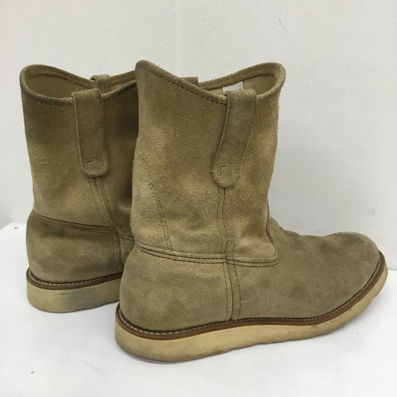 レッドウィング RED WING ブーツ 一般 ペコスブーツ スエード 90s US：8 ベージュ / ベージュ /  メンズ USED 古着 中古 10101829