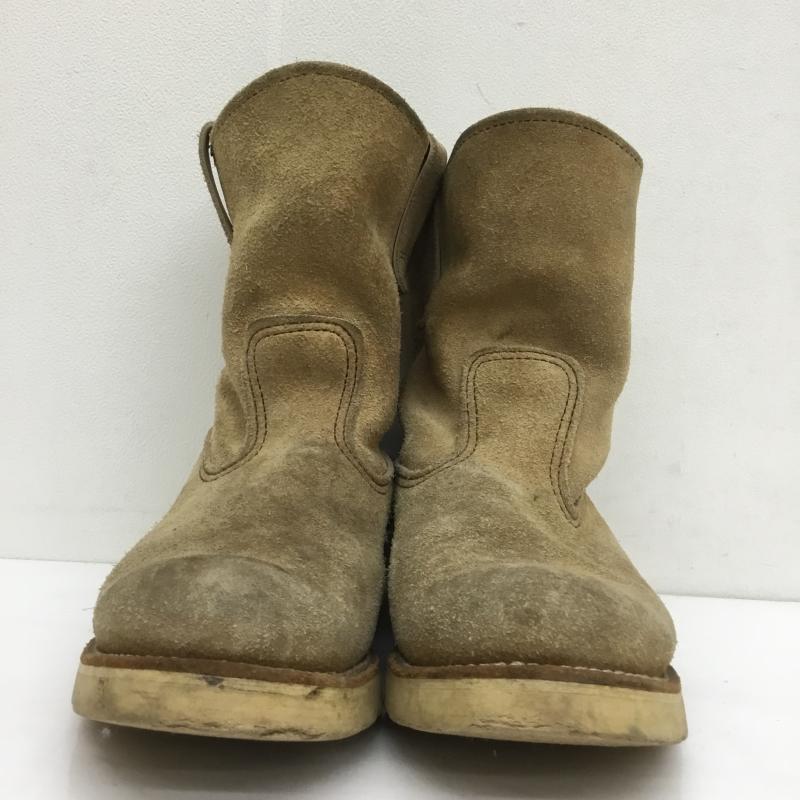 レッドウィング RED WING ブーツ 一般 ペコスブーツ スエード 90s US：8 ベージュ / ベージュ /  メンズ USED 古着 中古 10101829