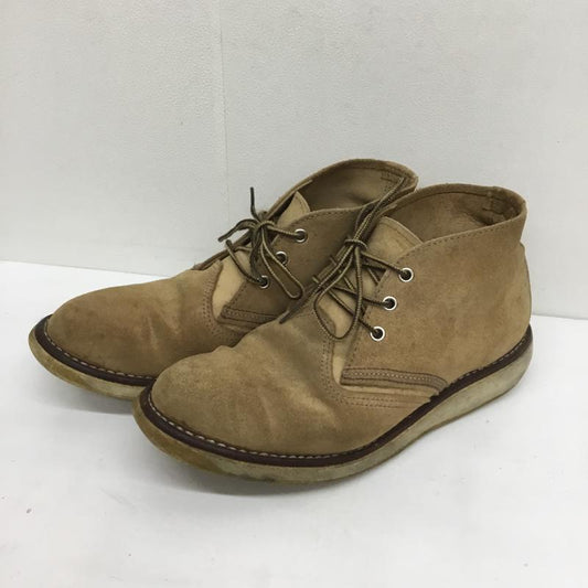 レッドウィング RED WING ブーツ 一般 スエード チャッカ サンドモハヴェラフアウト 3143 US：8.5 ベージュ / ベージュ /  メンズ USED 古着 中古 10101830