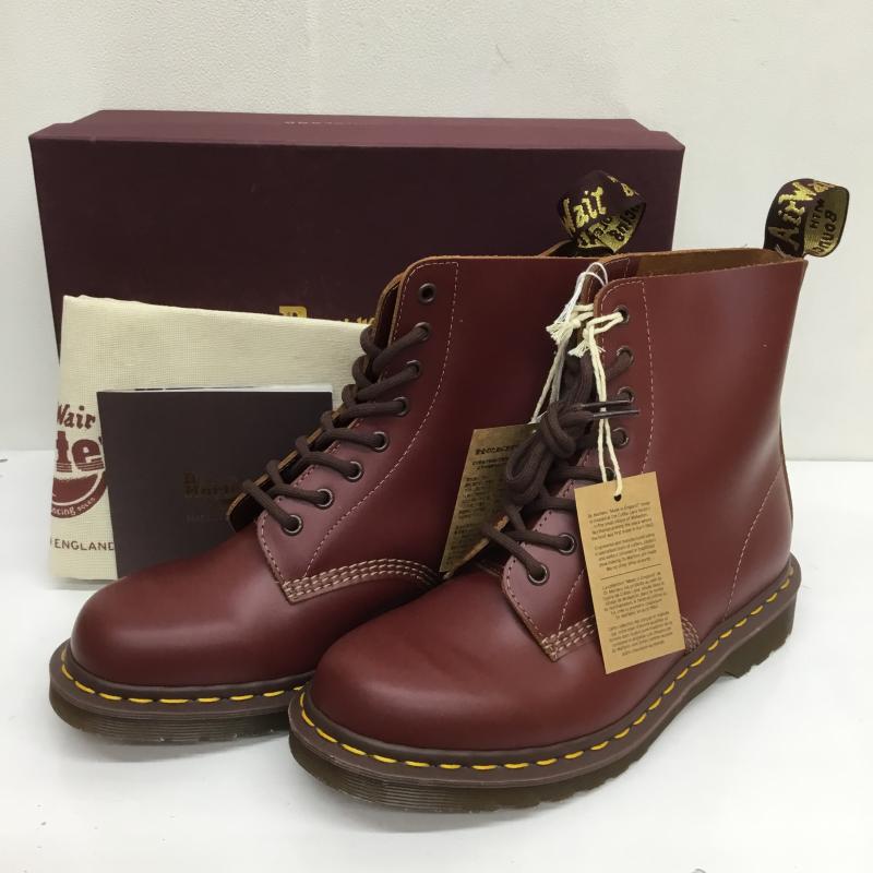 ドクターマーチン Dr.Martens ブーツ 一般 VINTAGE 1460 8 ホール ブーツ US：9 ロゴ、文字 えんじ / ワインレッド /  メンズ USED 古着 中古 10101835