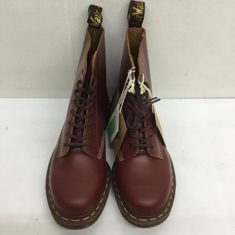 ドクターマーチン Dr.Martens ブーツ 一般 VINTAGE 1460 8 ホール ブーツ US：9 ロゴ、文字 えんじ / ワインレッド /  メンズ USED 古着 中古 10101835