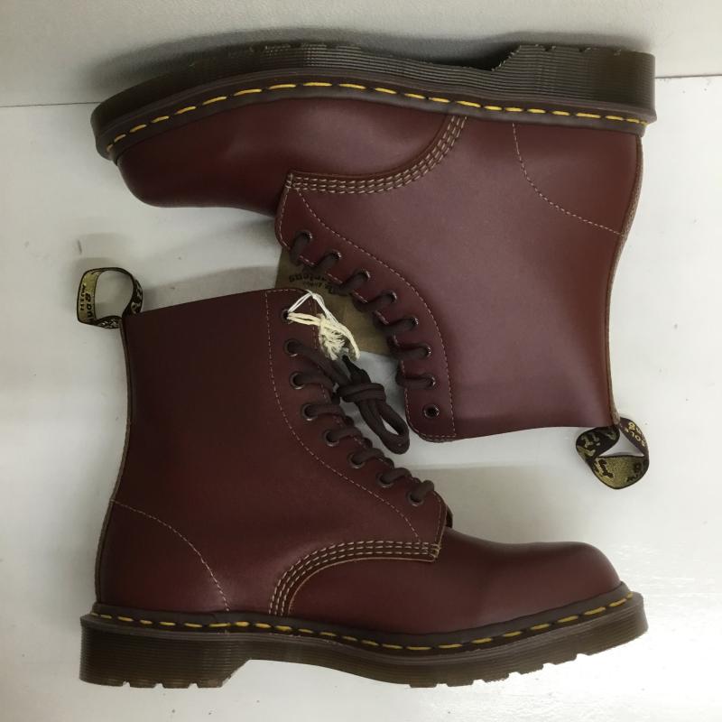 ドクターマーチン Dr.Martens ブーツ 一般 VINTAGE 1460 8 ホール ブーツ US：9 ロゴ、文字 えんじ / ワインレッド /  メンズ USED 古着 中古 10101835