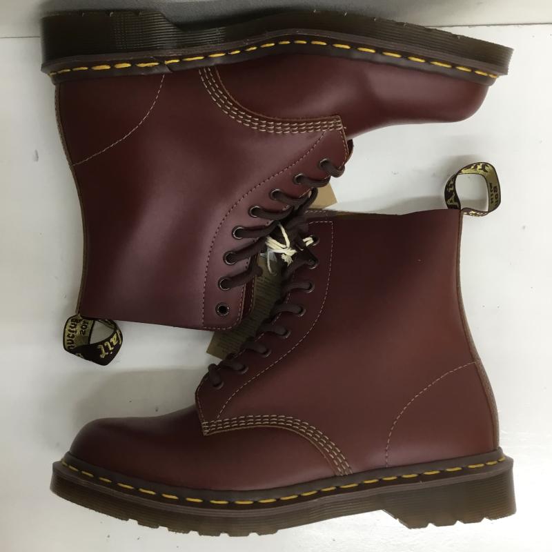 ドクターマーチン Dr.Martens ブーツ 一般 VINTAGE 1460 8 ホール ブーツ US：9 ロゴ、文字 えんじ / ワインレッド /  メンズ USED 古着 中古 10101835