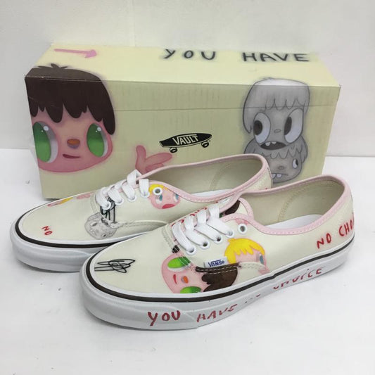 バンズボルト VANS VAULT スニーカー スニーカー JAVIER CALLEJA ハビア カジェハ OG Authentic LX オーセンティック VN0A4BV96Z61 26.5cm キャラクター X ロゴ、文字 ベージュ / ベージュ / X 桃 / ピンク /  メンズ USED 古着 中古 10101837