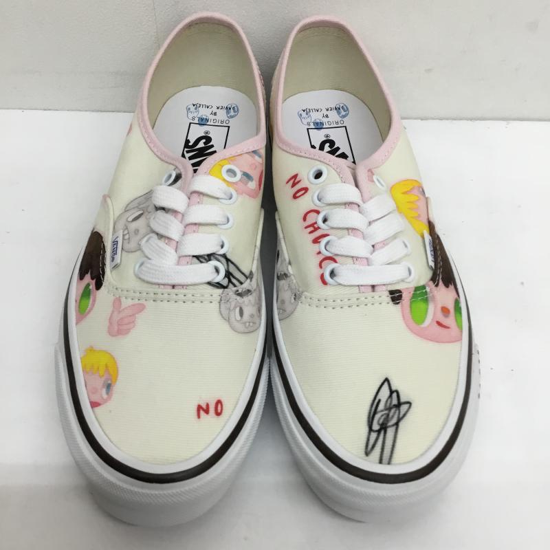 バンズボルト VANS VAULT スニーカー スニーカー JAVIER CALLEJA ハビア カジェハ OG Authentic LX オーセンティック VN0A4BV96Z61 26.5cm キャラクター X ロゴ、文字 ベージュ / ベージュ / X 桃 / ピンク /  メンズ USED 古着 中古 10101837