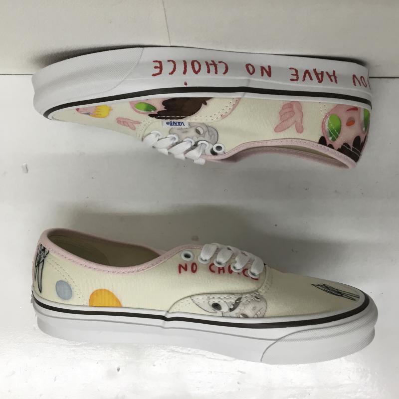 バンズボルト VANS VAULT スニーカー スニーカー JAVIER CALLEJA ハビア カジェハ OG Authentic LX オーセンティック VN0A4BV96Z61 26.5cm キャラクター X ロゴ、文字 ベージュ / ベージュ / X 桃 / ピンク /  メンズ USED 古着 中古 10101837