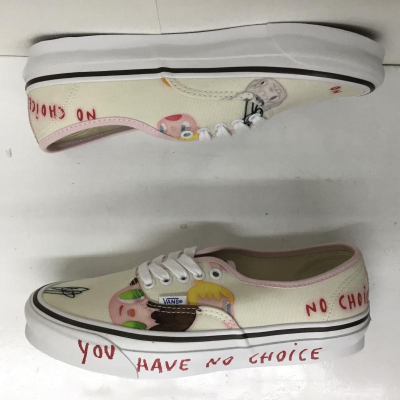 バンズボルト VANS VAULT スニーカー スニーカー JAVIER CALLEJA ハビア カジェハ OG Authentic LX オーセンティック VN0A4BV96Z61 26.5cm キャラクター X ロゴ、文字 ベージュ / ベージュ / X 桃 / ピンク /  メンズ USED 古着 中古 10101837