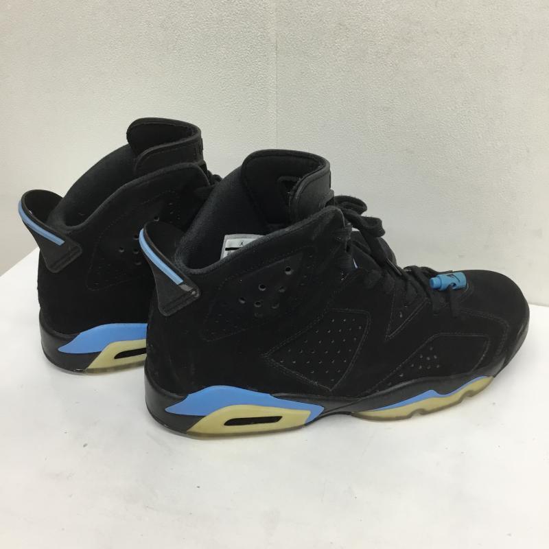 ナイキ NIKE スニーカー スニーカー AIR JORDAN 6 RETRO UNC エアジョーダン6 レトロ 384664-006 28.5cm ロゴ、文字 黒 / ブラック / X 水色 / ライトブルー /  メンズ USED 古着 中古 10101842