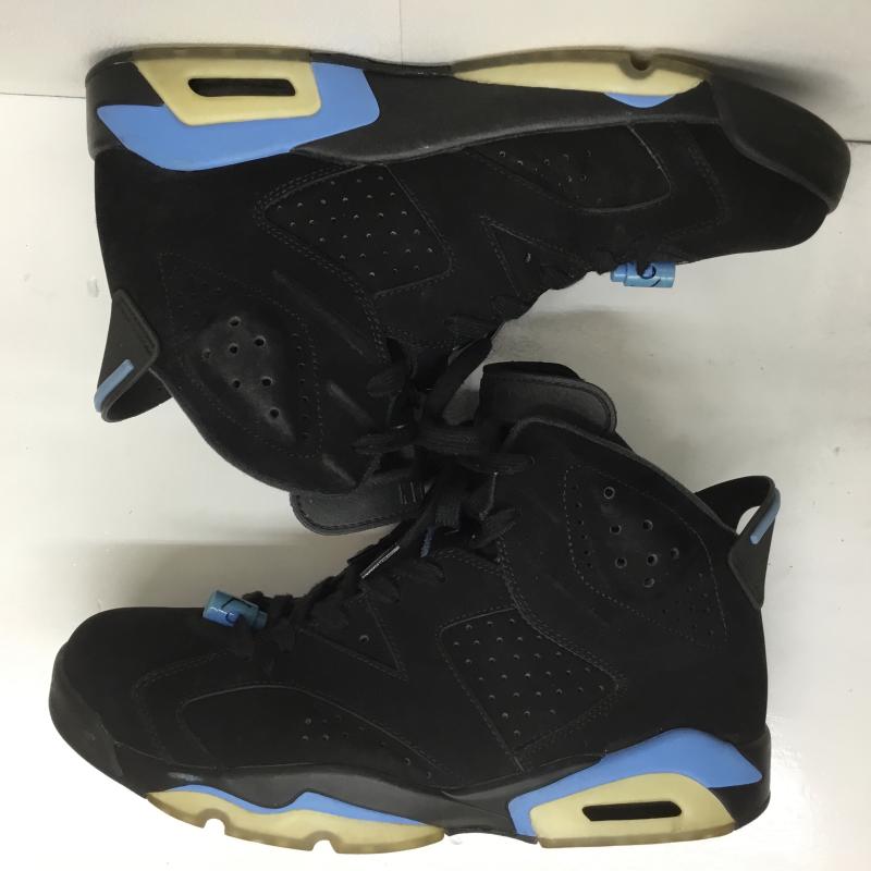 ナイキ NIKE スニーカー スニーカー AIR JORDAN 6 RETRO UNC エアジョーダン6 レトロ 384664-006 28.5cm ロゴ、文字 黒 / ブラック / X 水色 / ライトブルー /  メンズ USED 古着 中古 10101842