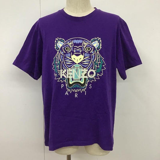 ケンゾー KENZO Tシャツ 半袖 FA55TS0504YA 半袖Tシャツ プリントTシャツ 半袖カットソー XL プリント 紫 / パープル /  メンズ USED 古着 中古 10101902