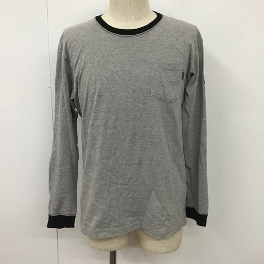チャレンジャー CHALLENGER カットソー 長袖 長袖カットソー クルーネックカットソー ロングスリーブカットソー プリントTシャツ M ロゴ、文字 灰 / グレー /  メンズ USED 古着 中古 10101915