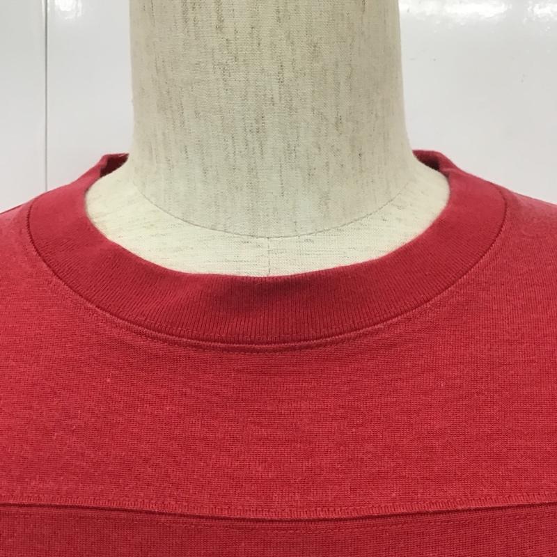 エフエイティー FAT Tシャツ 半袖 半袖カットソー プリントTシャツ クルーネックカットソー ロゴ、文字 赤 / レッド /  メンズ USED 古着 中古 10101919