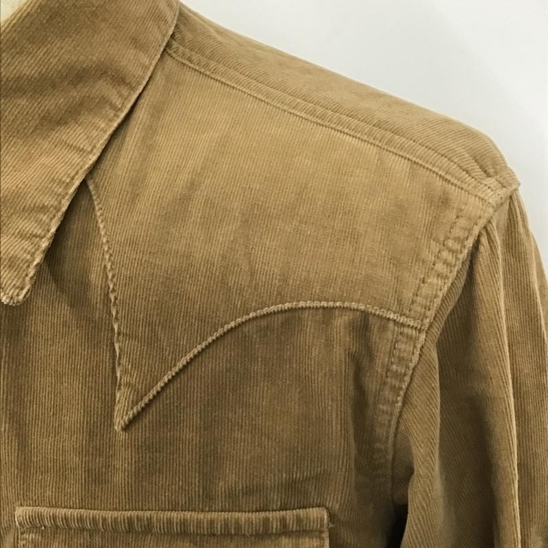 リーバイスレッドタブ Levi's RED TAB シャツ、ブラウス 長袖 長袖シャツ コーデュロイシャツ カラーシャツ ポケットシャツ M 無地 ベージュ / ベージュ /  メンズ USED 古着 中古 10101923