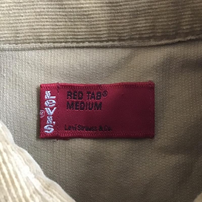 リーバイスレッドタブ Levi's RED TAB シャツ、ブラウス 長袖 長袖シャツ コーデュロイシャツ カラーシャツ ポケットシャツ M 無地 ベージュ / ベージュ /  メンズ USED 古着 中古 10101923