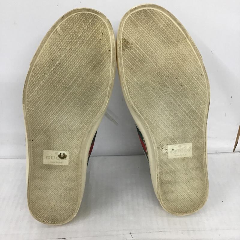 グッチ GUCCI スニーカー スニーカー 147522 ハイカットスニーカー GG 41 1/2 箱有 総柄 白 / ホワイト / X 赤 / レッド / X 緑 / グリーン /  メンズ USED 古着 中古 10101947