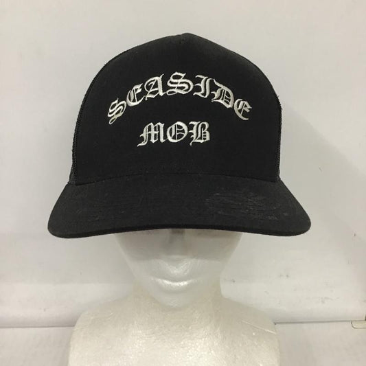 サニーシーサイダー Sunny C Sider 帽子 キャップ メッシュキャップ ロゴ、文字 黒 / ブラック /  メンズ USED 古着 中古 10102011