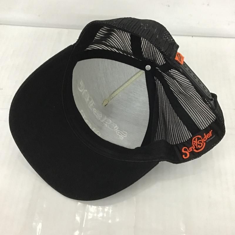 サニーシーサイダー Sunny C Sider 帽子 キャップ メッシュキャップ ロゴ、文字 黒 / ブラック /  メンズ USED 古着 中古 10102011