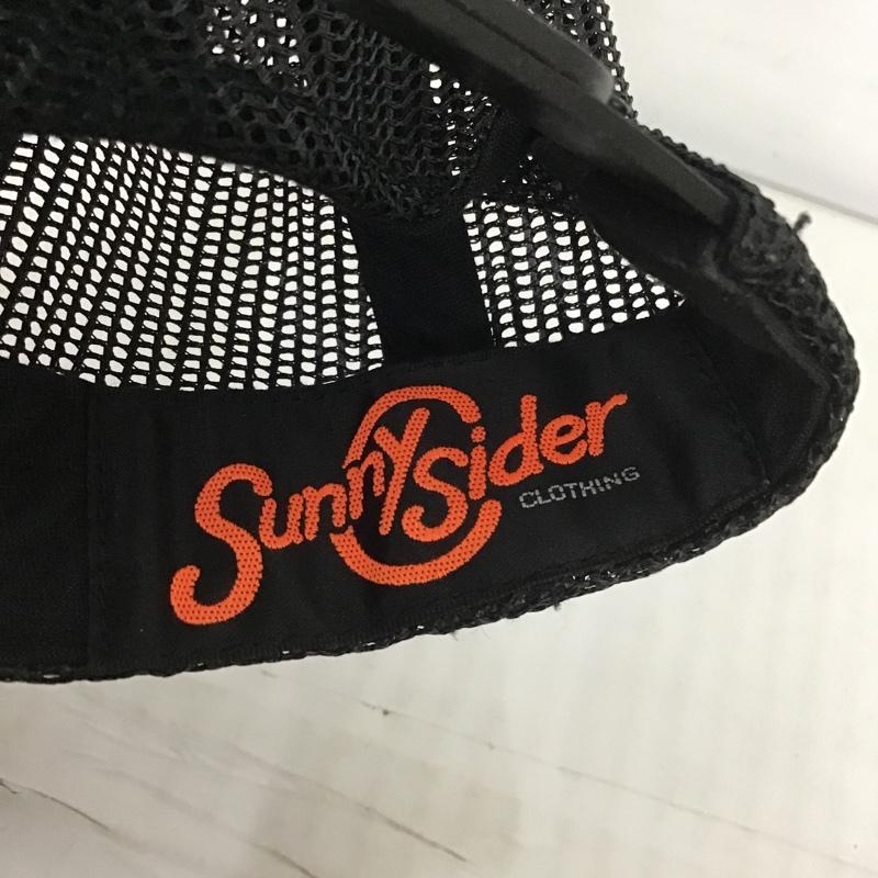 サニーシーサイダー Sunny C Sider 帽子 キャップ メッシュキャップ ロゴ、文字 黒 / ブラック /  メンズ USED 古着 中古 10102011