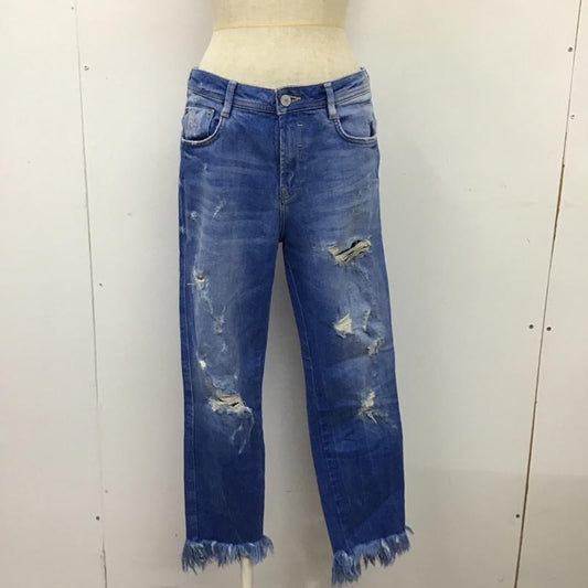 ザラ ZARA パンツ デニム、ジーンズ デニムパンツ スリムパンツ ストレッチパンツ ジーンズ 36 無地 インディゴ / インディゴ /  レディース USED 古着 中古 10102040