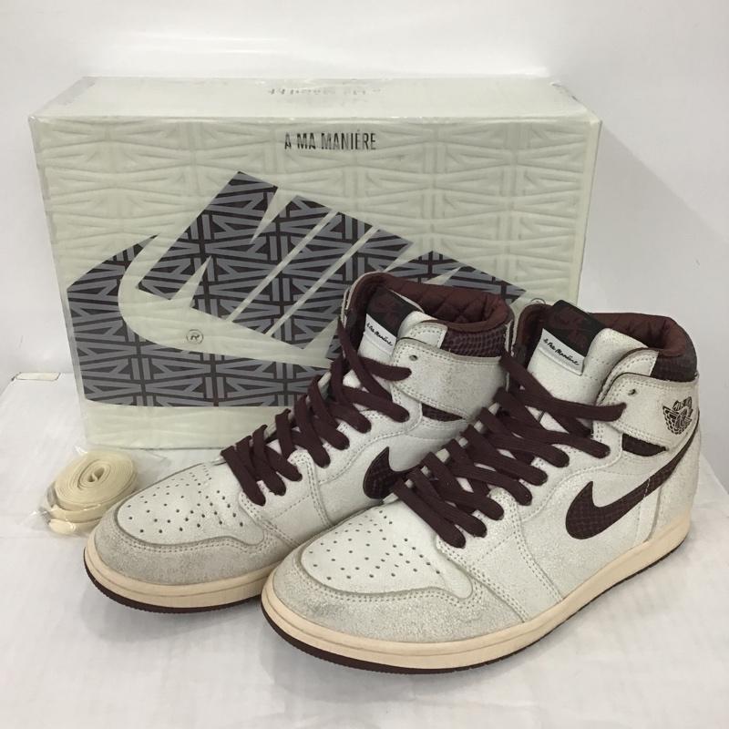 ナイキ NIKE スニーカー スニーカー DO7097-100 AIR JORDAN 1 RETRO HIGH OG SP 28cm 箱有 A Ma Maniere 28.0cm ロゴ、文字 えんじ / ワインレッド / X 灰 / グレー /  メンズ USED 古着 中古 10102060