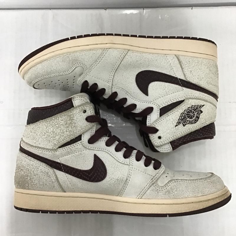 ナイキ NIKE スニーカー スニーカー DO7097-100 AIR JORDAN 1 RETRO HIGH OG SP 28cm 箱有 A Ma Maniere 28.0cm ロゴ、文字 えんじ / ワインレッド / X 灰 / グレー /  メンズ USED 古着 中古 10102060
