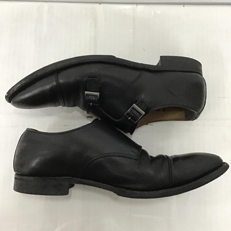 スコッチグレイン SCOTCH GRAIN 革靴 革靴 R1812 ダブルモンク 撥水レザー 25 1/2 25.5cm 無地 黒 / ブラック /  メンズ USED 古着 中古 10102067