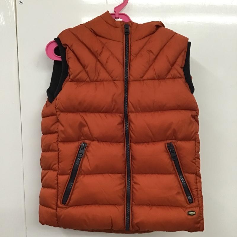 ザラ ZARA ベスト ベスト ダウンベスト ノースリーブカットソー ジップアップジャケット 無地 橙 / オレンジ /  ボーイズ USED 古着 中古 10102077