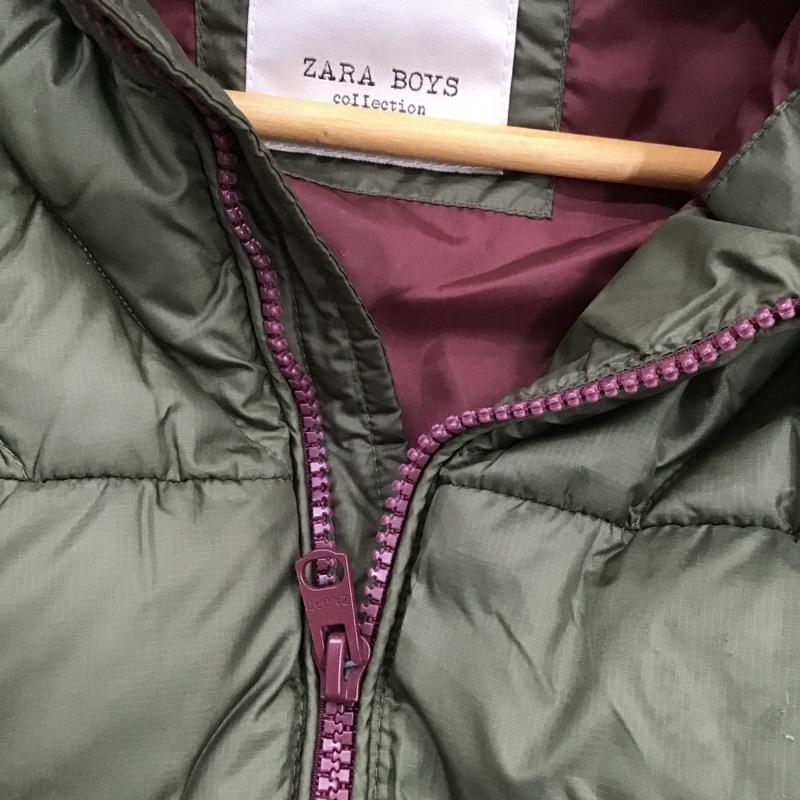 ザラ ZARA ベスト ベスト ダウンベスト ノースリーブカットソー ジップアップジャケット 無地 カーキ / カーキ /  ボーイズ USED 古着 中古 10102078