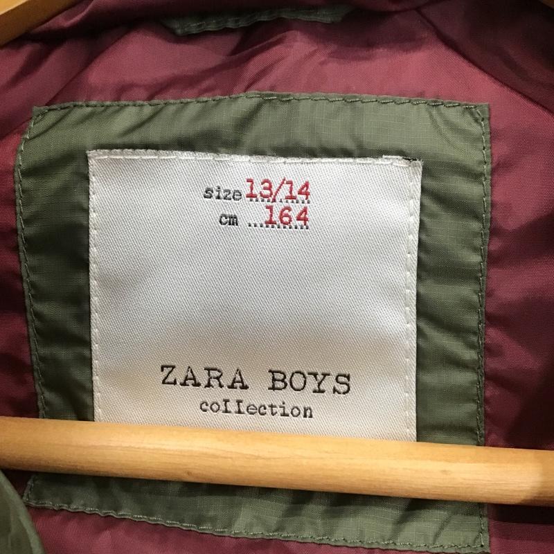 ザラ ZARA ベスト ベスト ダウンベスト ノースリーブカットソー ジップアップジャケット 無地 カーキ / カーキ /  ボーイズ USED 古着 中古 10102078
