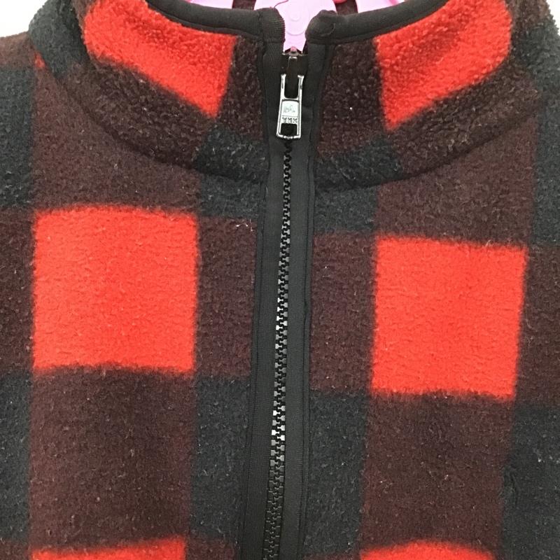 ラルフローレン RALPHLAUREN ジャケット、上着 ジャンパー、ブルゾン チェックジャケット ジップアップジャケット フリースジャケット 110cm チェック 黒 / ブラック / X 赤 / レッド /  ボーイズ USED 古着 中古 10102090