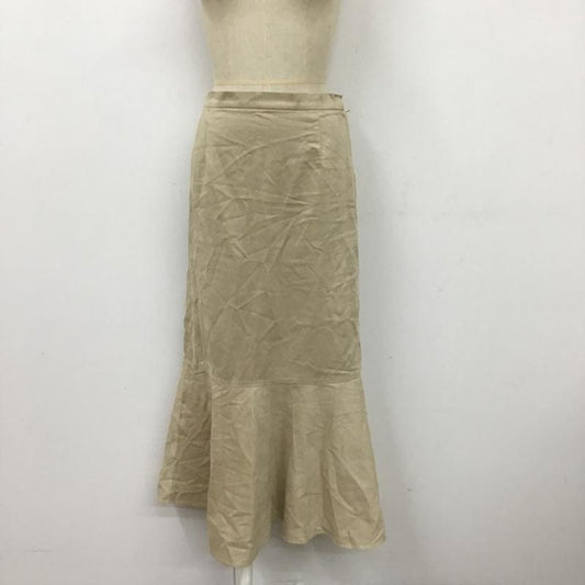ローリーズファーム LOWRYS FARM スカート ロングスカート LF521050AD ロングスカート フレアスカート マーメイドスカート M 無地 ベージュ / ベージュ /  レディース USED 古着 中古 10102100