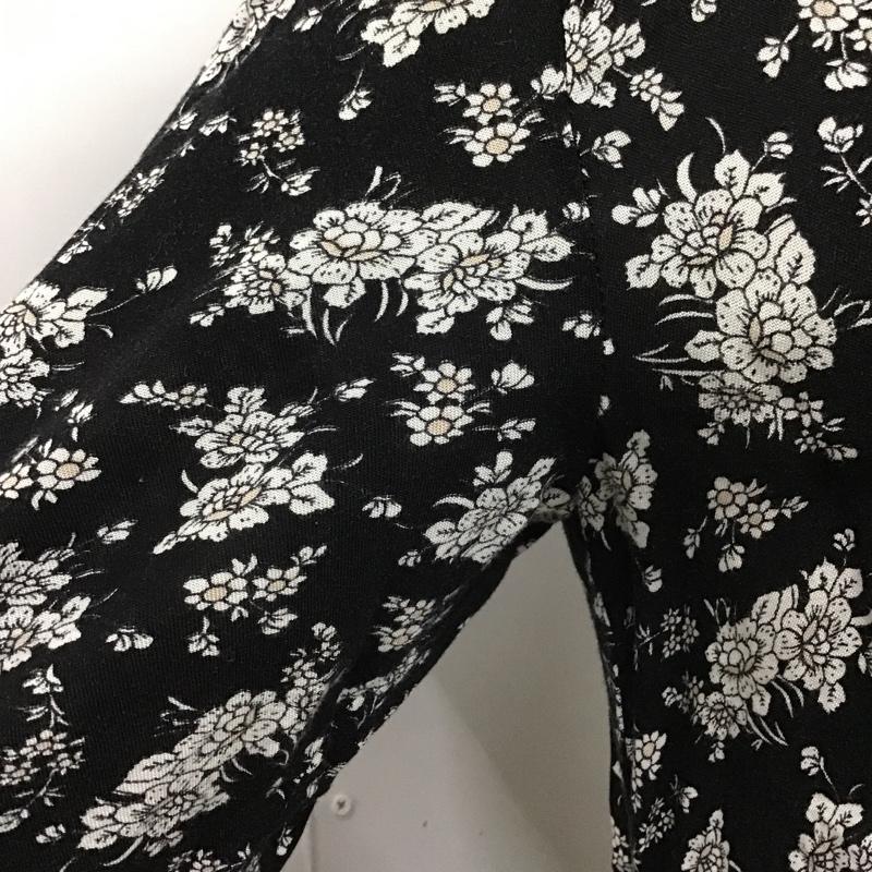 サニーレーベル Sonny Label ワンピース ロングスカート LA66-26F902 長袖ワンピース 総柄 ロングワンピース ノーカラーワンピース FREE 総柄 X 花柄 黒 / ブラック /  レディース USED 古着 中古 10102108