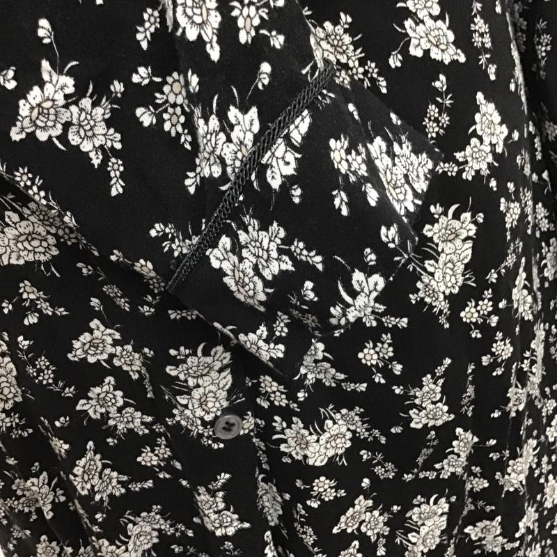 サニーレーベル Sonny Label ワンピース ロングスカート LA66-26F902 長袖ワンピース 総柄 ロングワンピース ノーカラーワンピース FREE 総柄 X 花柄 黒 / ブラック /  レディース USED 古着 中古 10102108