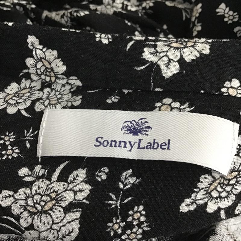サニーレーベル Sonny Label ワンピース ロングスカート LA66-26F902 長袖ワンピース 総柄 ロングワンピース ノーカラーワンピース FREE 総柄 X 花柄 黒 / ブラック /  レディース USED 古着 中古 10102108