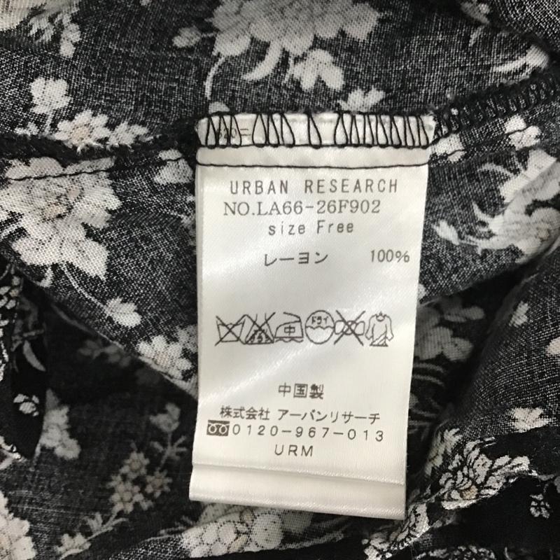 サニーレーベル Sonny Label ワンピース ロングスカート LA66-26F902 長袖ワンピース 総柄 ロングワンピース ノーカラーワンピース FREE 総柄 X 花柄 黒 / ブラック /  レディース USED 古着 中古 10102108